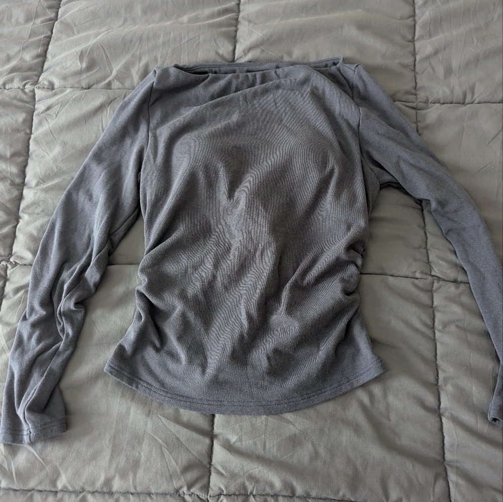 OGL Soft Navy Boatneck Top